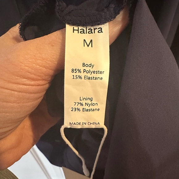 HALARA Navy razorback dress built in bra NWT - Picture 7 of 7